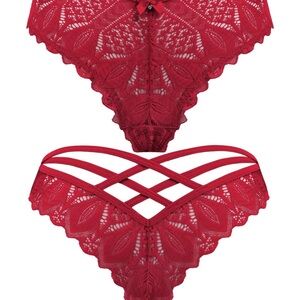 Avidlove Lace Criss Cross Cheeky Bikini Panties